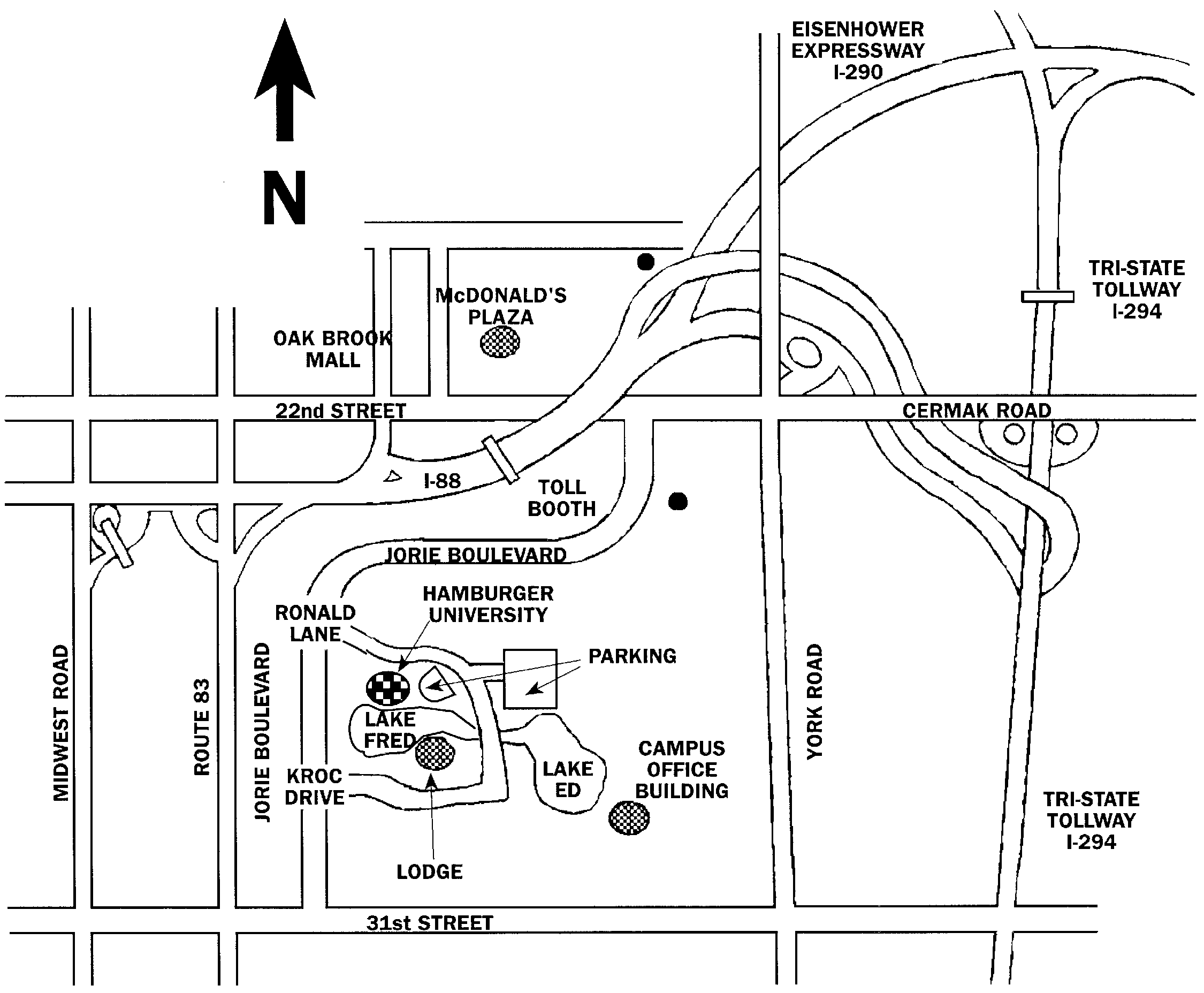 Hamburger University Map